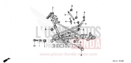 WINDLAUFSTREBE (GL1800A1/A2/A3/A4/A5) GL1800A1 de 2001
